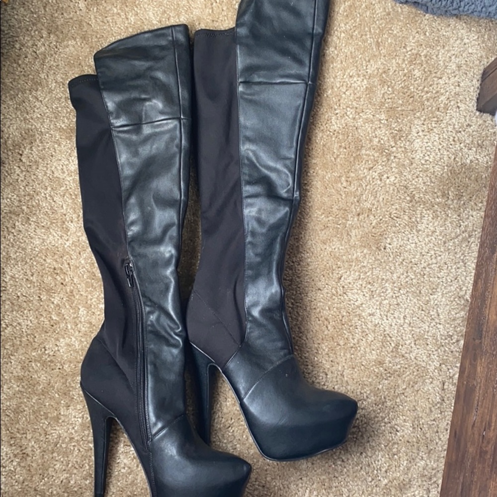 Sassy knee high heels